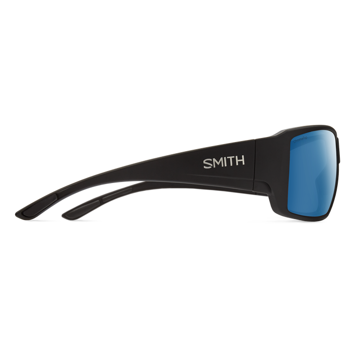 Smith Guide’s Choice Matte Black ChromaPop Glass Polarized Blue Mirror Lens